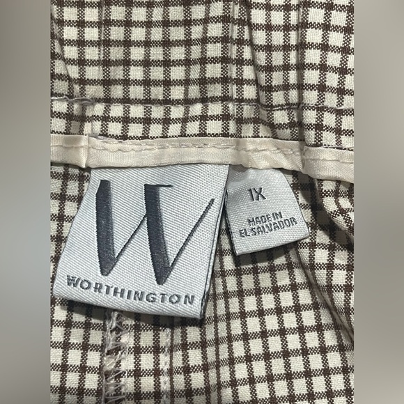 New Worthington Petite Medium Wide Leg Crop Ankle Pant Office Brunch Women’s 1X - Picture 8 of 10